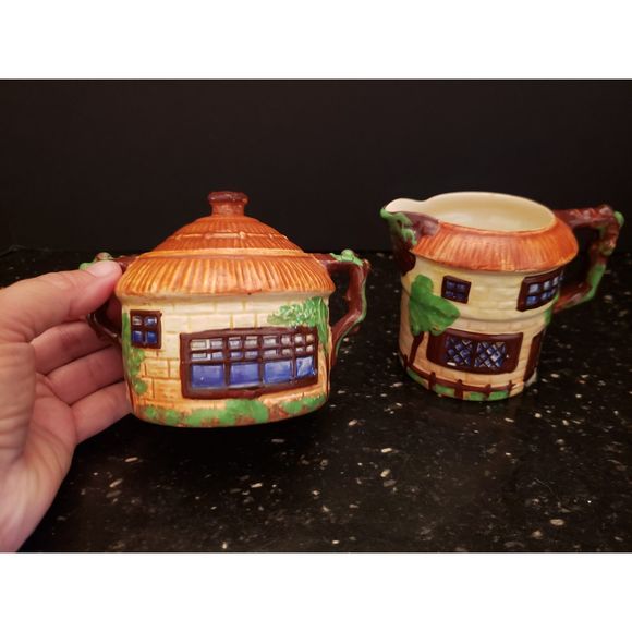 Beswick Ware Cottage Creamer and Sugar Bowl England Rare Vintage - Picture 11 of 16